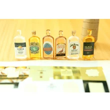 1: 12 макеты кукольного домика 6 бутылок виски напитки модель пищевой реквизит Кукольный дом аксессуары