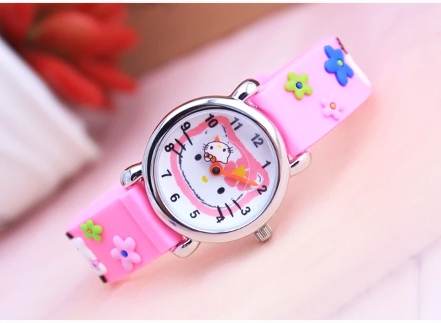 Hello Kitty Children WristWatches Cartoon 30M waterproof Children Watch best Gif Hello Kitty Children WristWatches Cartoon 30M waterproof Children Watch best Gif
