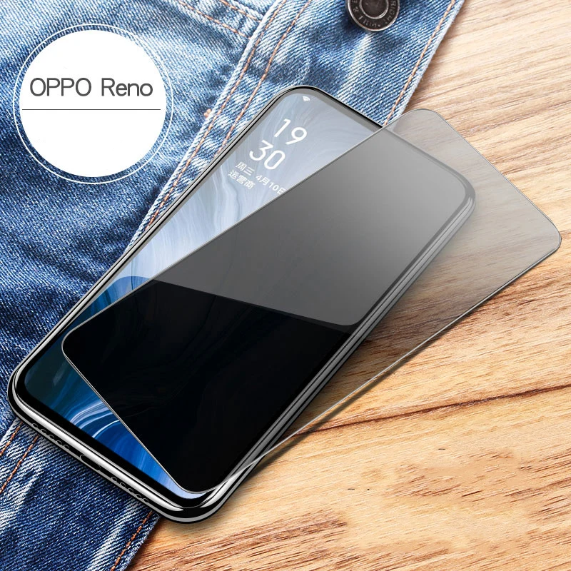 

MicroData For Oppo Reno Reno 10XZoom Reno Z Anti Spy Tempered Glass Anti Glare Privacy Anti-spy Screen Protector Protective Film