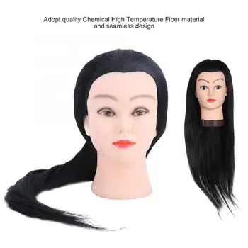 

Hairdressing Training Styling Practice Colors Wig Dummy Mannequin Head with Hair Salon Training Head b