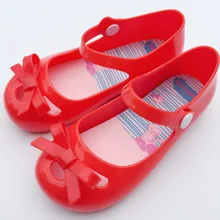 Новинка года мини-маленькая бабочка прозрачная обувь с бантом-бабочкой мягкая подошва голова рыбы сандалии для девочек Обувь для младенцев 3 цвета мини