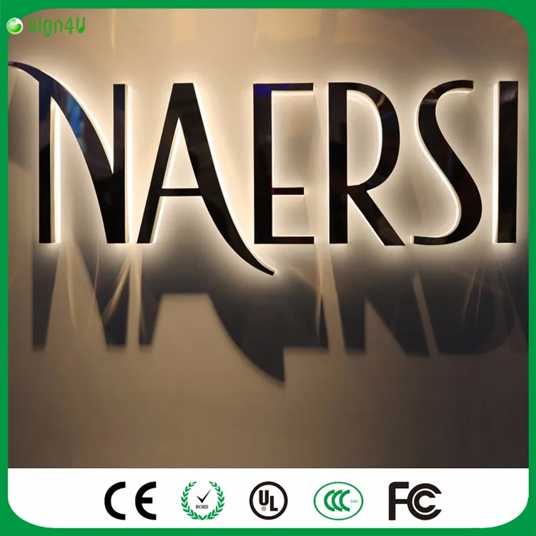 Custom Outdoor advertising Acrylic illuminated letters ...