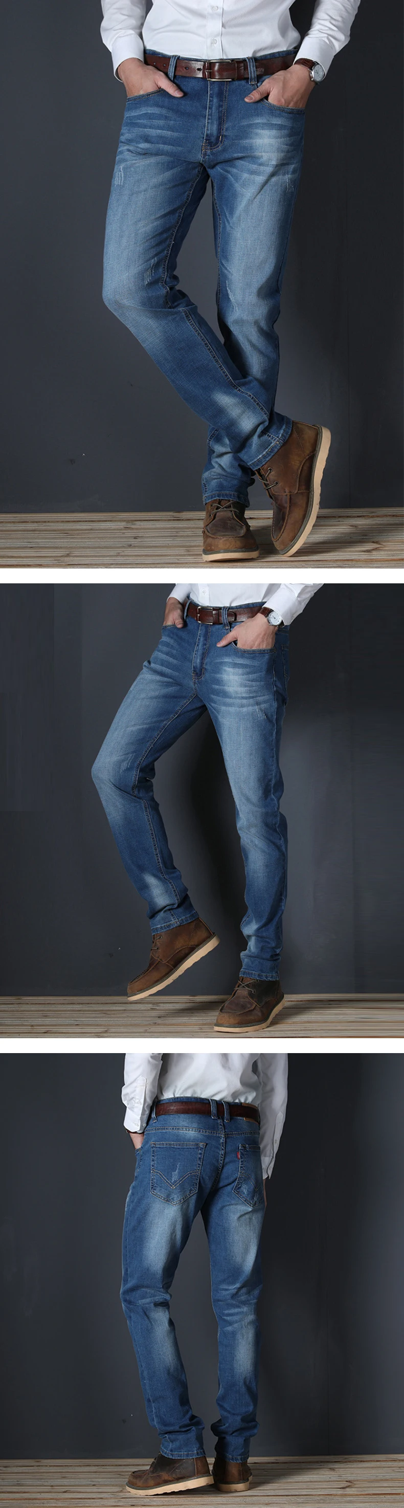 VOMNINT New Men's Fashion Jeans 