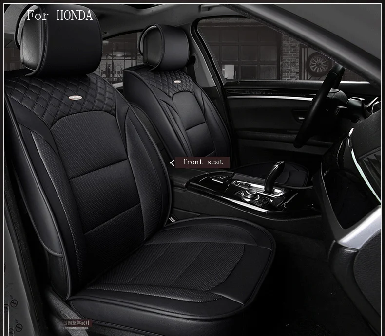 waterproof pu leather car seat cover for honda civic 2017 crv fit honda