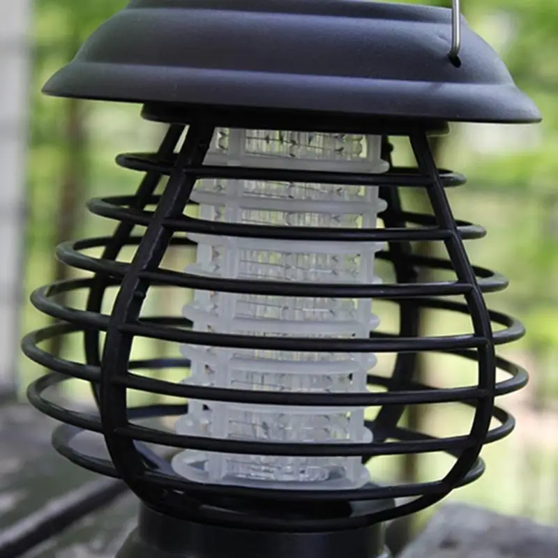 Москитная Солнечная Светодиодная лампа наружная Водонепроницаемая садовая ловушка насекомых