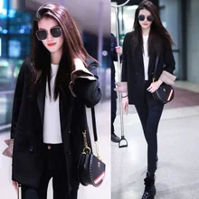 ^#Cheap Spring small suit jacket female Korean version 2019 new style fashion loose casual OL temperament commuter retro black chic suit ^#Cheap Spring small suit jacket female Korean version 2019 new style fashion loose casual OL temperament commuter retro black chic suit