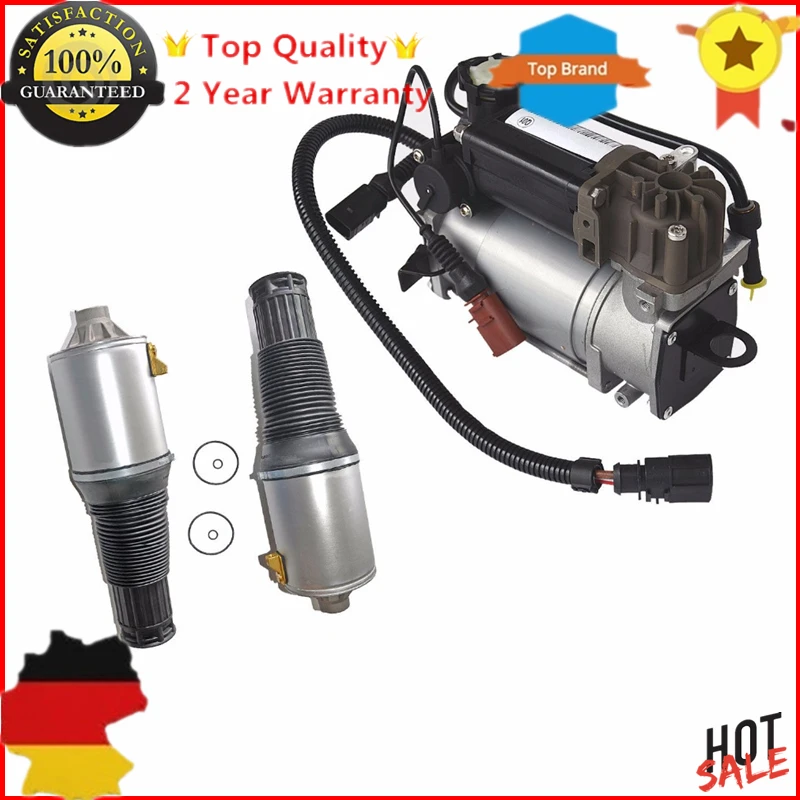 Air Suspension Shock Strut & Compressor pump for Audi A8 / S8 Quattro