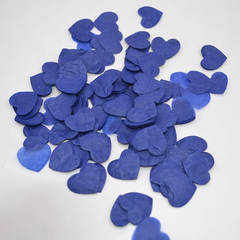 1000pcs/Pack Multicolor Heart Shape Pink Blue Peach Paper Confetti Party Wedding Table Decoration Birthday Party Decorative 10g