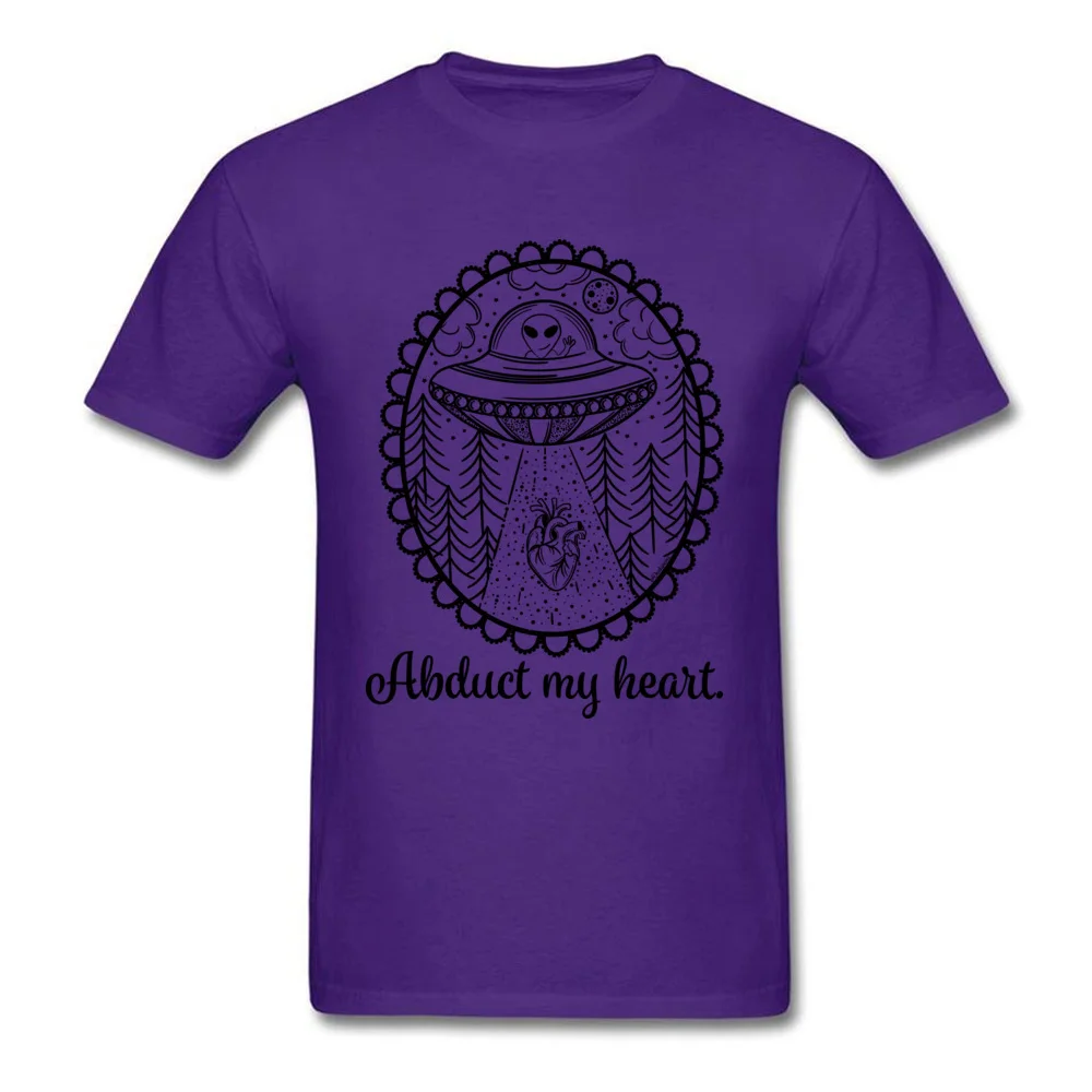 Abduct My Heart Europe Short Sleeve Tops T Shirt Summer/Autumn O Neck Pure Cotton Men Tshirts Europe T Shirt Oversized Abduct My Heart purple