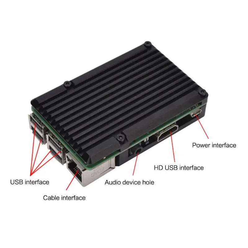 Алюминиевый сплав радиатор защитный корпус металлический корпус охлаждения для Raspberry Pi 3 Model B/B+/2B аксессуары