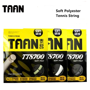 

TAAN One Pieces 1.10mm Soft Polyester Tennis Racket String Gym Durable Power Tennis String 12m Control POLY String TT8700