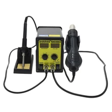 GORDAK 968D паяльная станция с горячим воздухом антистатический Двойной Цифровой паяльник+ паяльная станция фен BGA пайка s