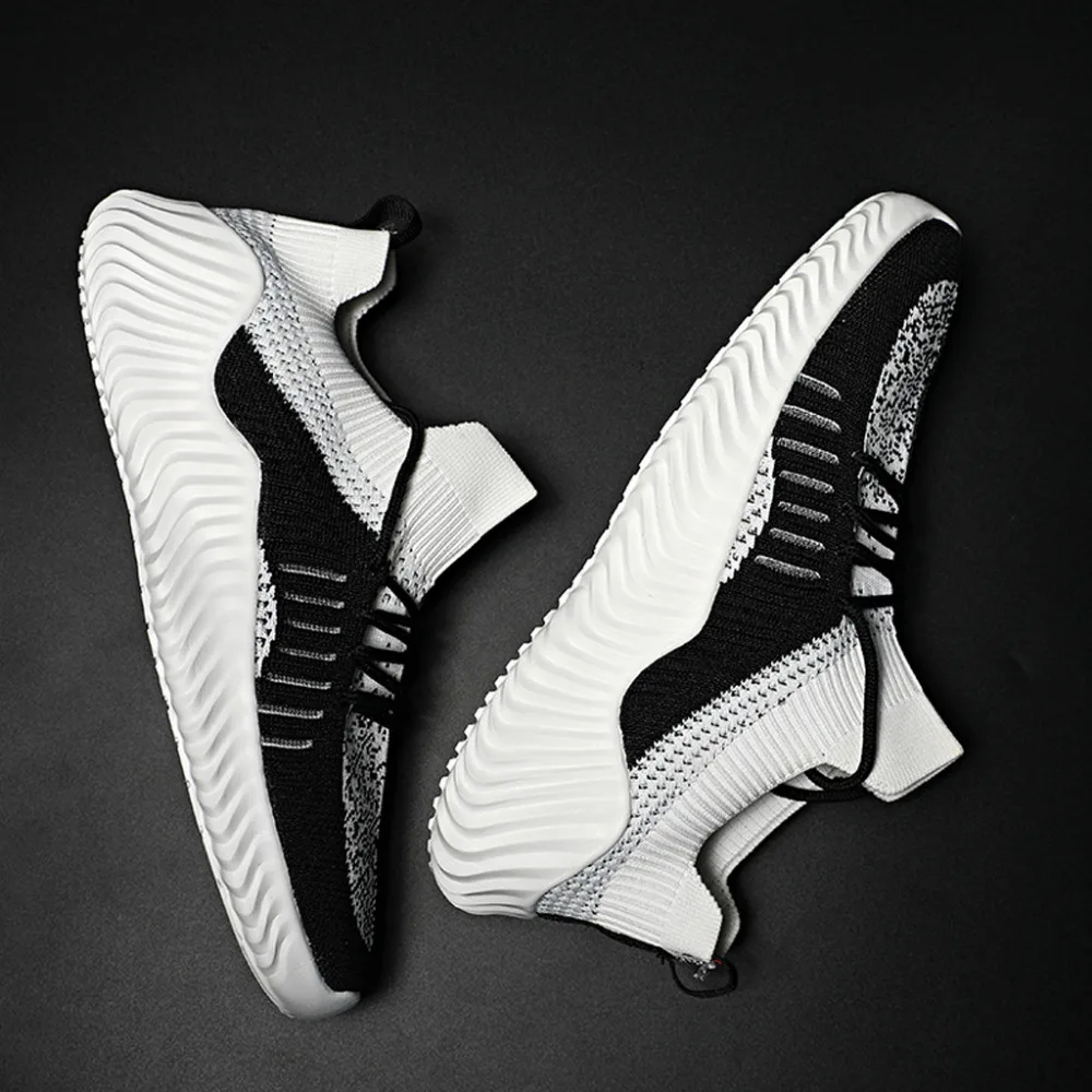 2019 Men's mesh breathable sports shoes wear running shoes fashion wild lightweight casual comfortable sneakers homens 40J5 (9)