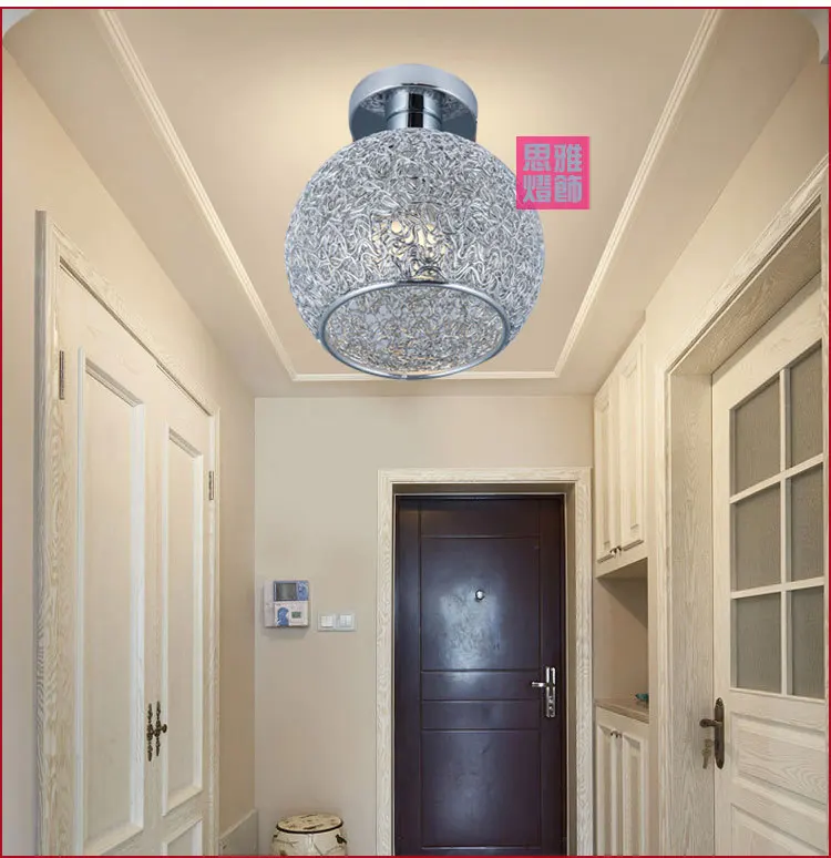 Светодиодный потолочный светильник с одной головкой, из алюминия, для крыльца, креативный зал, коридор, освещение прохода балкона