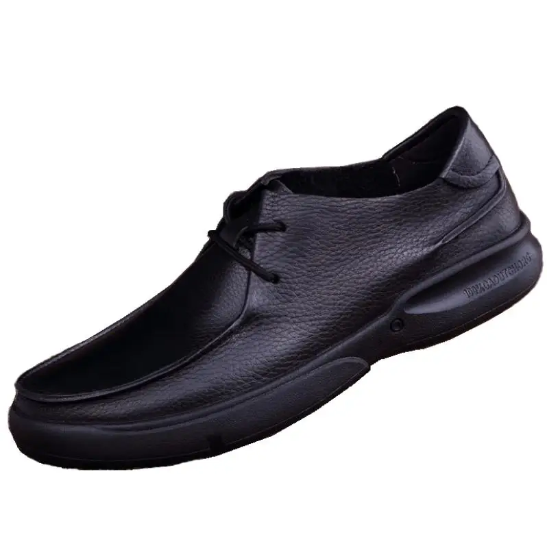 

Spring and Autumn new foreign trade leather business casual plus velvet men's shoes