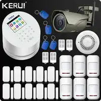 KERUI W2 Wifi GSM PSTN Telephone Landline Home Alarm APP ISO 433MHz TFT Golor Screen RFID Disarm Arm Security Kit