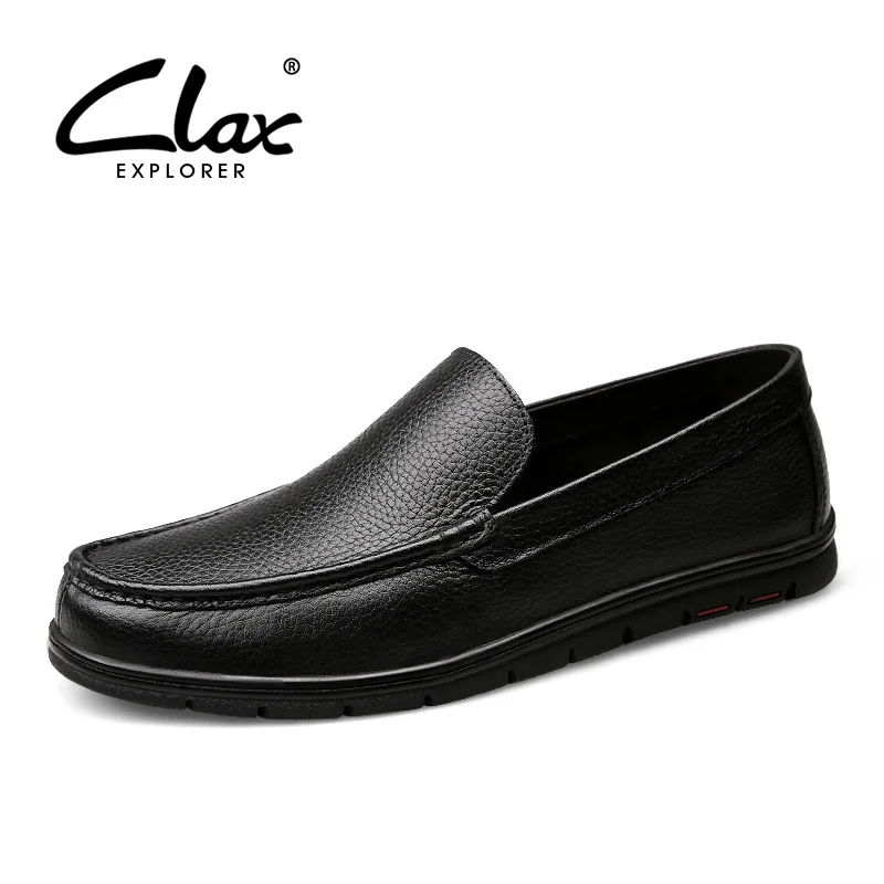 

CLAX Men's Leather Shoes Genuine Leather 2018 Summer Autumn Dress Formal Shoes male Social Shoe Business Footwear Brand