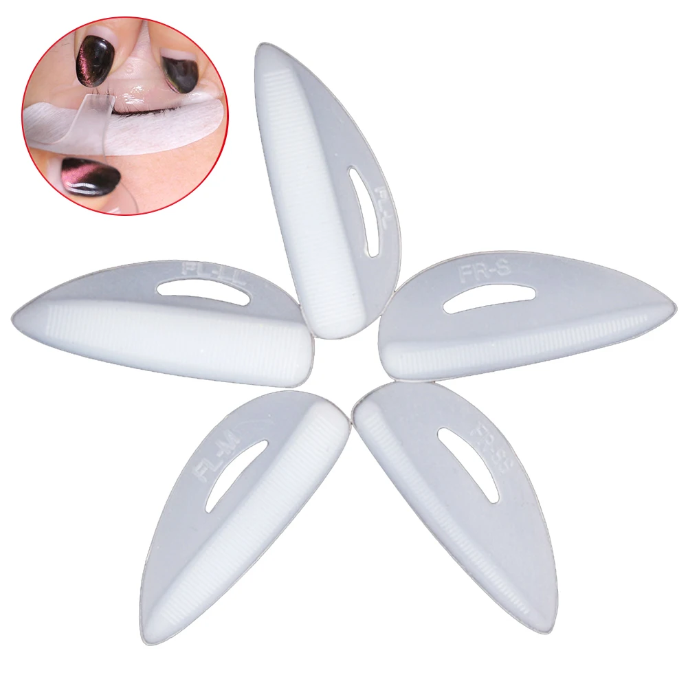 

5 Pairs Extension Eyelash Perm Patch Fringe Shield Pad Tool Planting Mould Silicone 3D Lashes Lifting Embedded Sticker Grafting