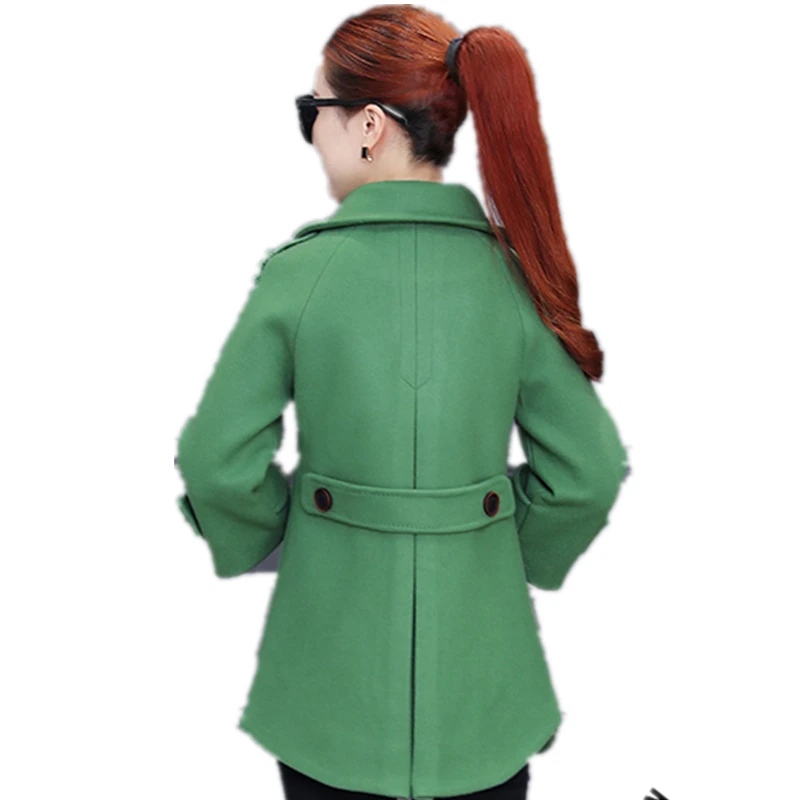 Caramel Zl0899 Double Femmes Section Boutonnage Qualité Courte green 2017 red À Hiver De pink Laine Haute Manteau Nouvelle Pzlcxh Veste Mode Automne wTUfFqq