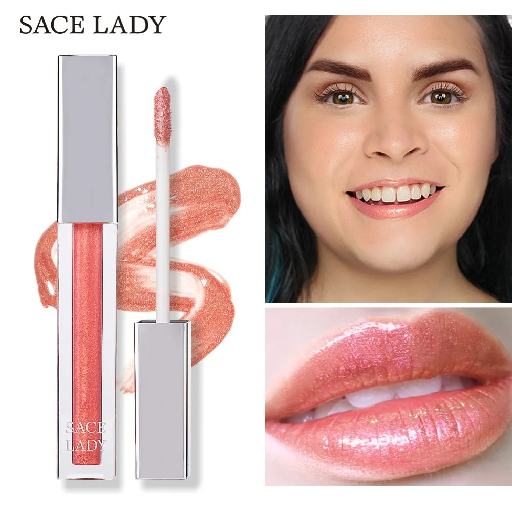 

SACE LADY High Shine Lip Lacquer Makeup Smooth Buildable Intense Glitter Lip Gloss Beauty Sexy Make Up Moisturizing Cosmetic