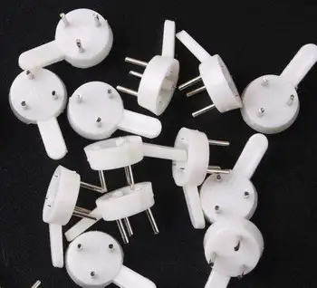 

Fixmee 100pcs Length 25mm White Plastic Invisible Wall Mount Photo Picture Frame Nail Hook Hanger