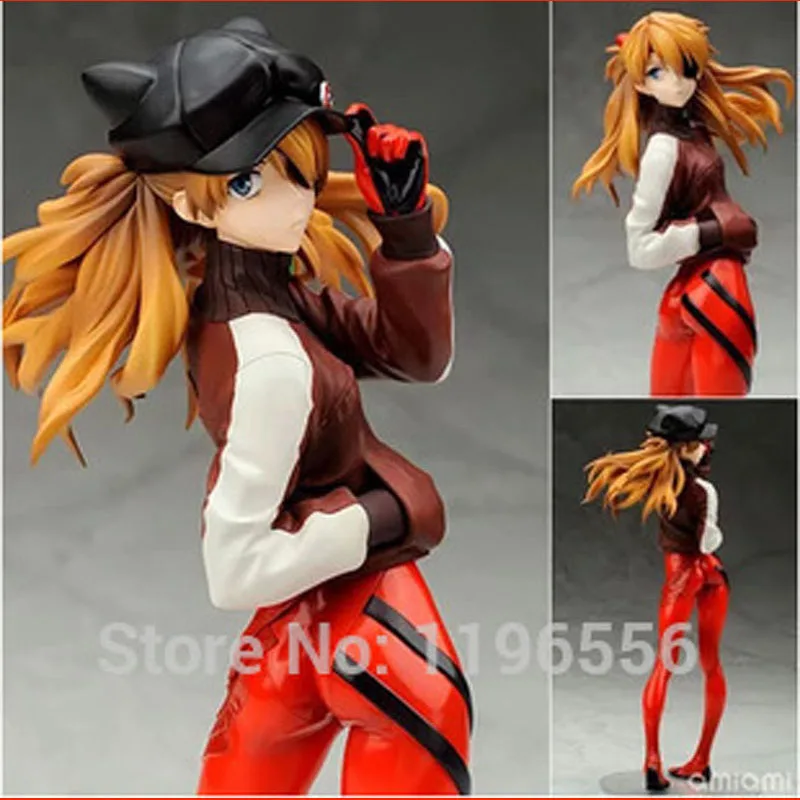 23CM Sexy!Anime manga Evangelion EVA Asuka LANGLEY Shikinami Statue Figurines