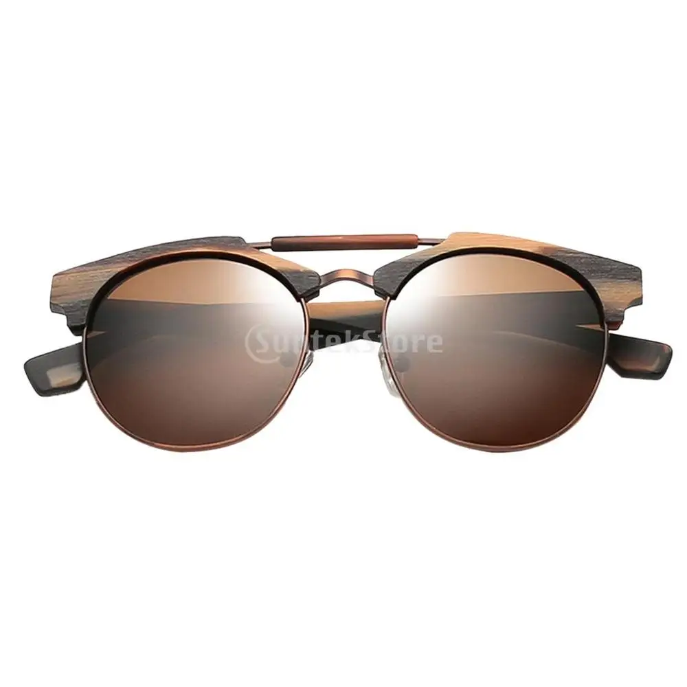 Ретро Поляризованные солнцезащитные очки для женщин и мужчин деревянные ноги очки ночного видения для вождения путешествия Spuare зеркальные очки UV400 Oculos - Цвет оправы: 04