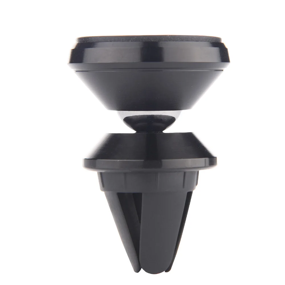 OTAO универсальный многофункциональный держатель для iPhone gps держатель на вентиляционное отверстие автомобиля сотовый телефон стенд вращение на 360 градусов сильная Магнитная подставка - Цвет: Black