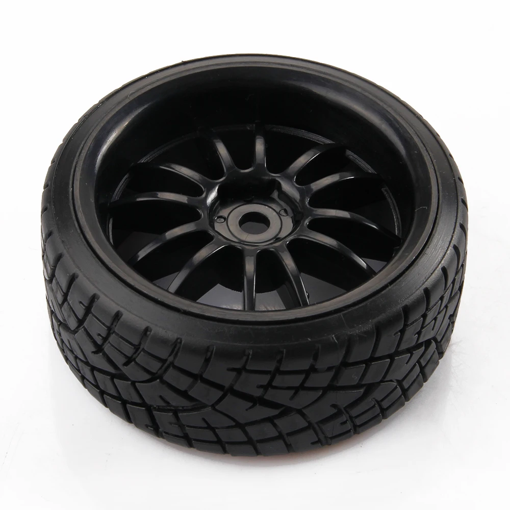 Black RC Car Drift Tires Tyre and Wheels for HSP HPI 1/10 Scale