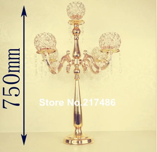 Sale new arrival large and tall  Metal Trumpet Vases Wedding Centerpieces Vases gold 0