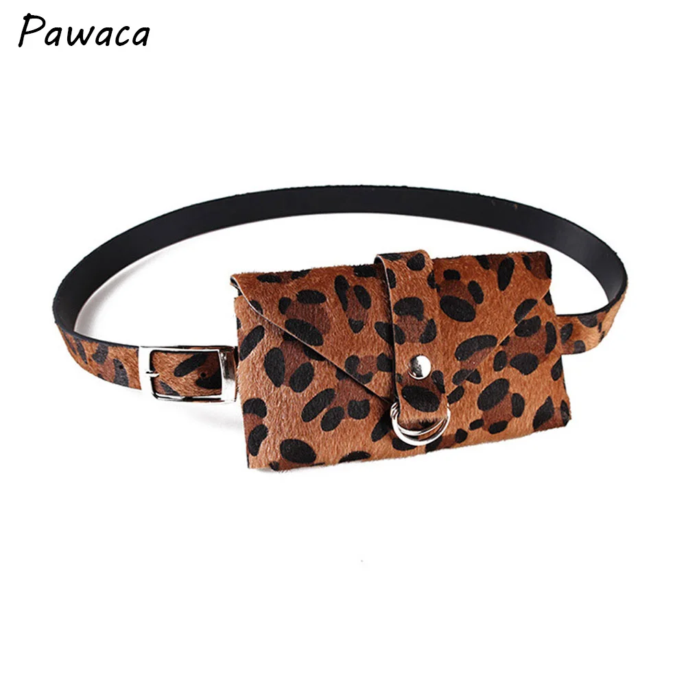 

Fashion Belt Bag Women Leopard PU Leather Waist Bag Waist Pack Travel Envelope Belt Wallets Ladies Girls Fanny Bags Bolosa