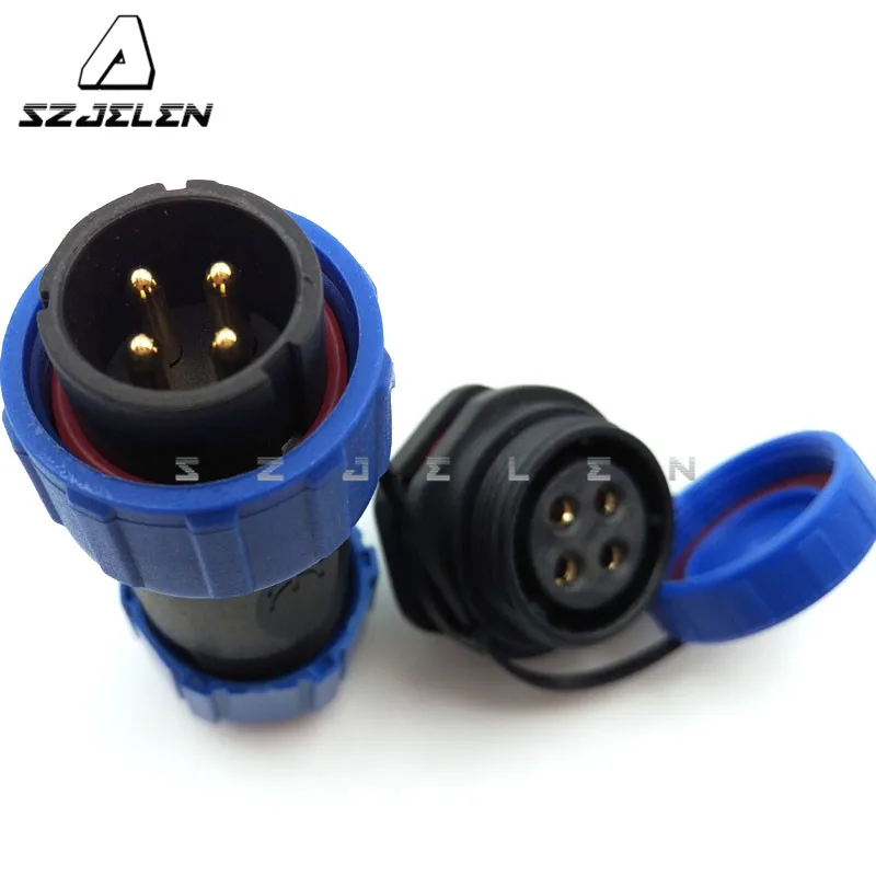 Conectores de cable eléctrico para conectores impermeables IP68, macho y hembra, SP2110/SY2112, 4 pines - AliExpress Luces e iluminación