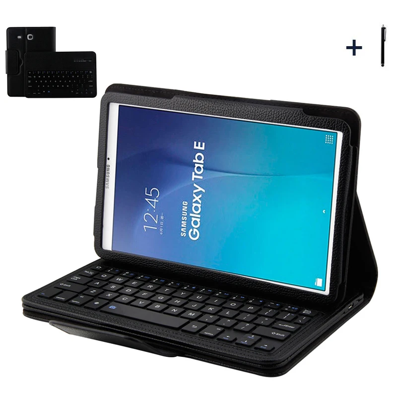 Bluetooth клавиатура для Samsung Galaxy Tab E 9 6 беспроводная чехол планшета T560 кожаный книжка