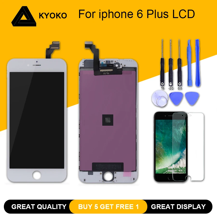 

Grade AAA LCD Display For iPhone 6 Plus Touch Screen Glass Digitizer Replacement For iphone 6 Plus Repair LCD Screen Assembly