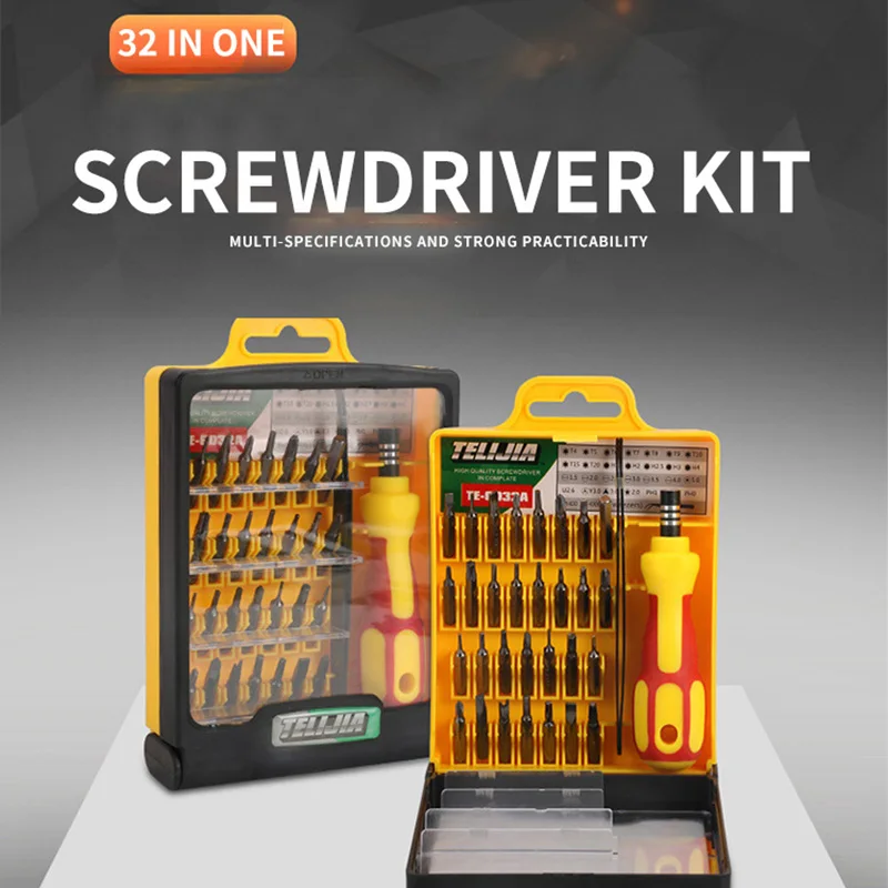 

32-in-one multi-functional screwdriver set manual tool computer mobile phone multi-functional maintenance precision screwdriver