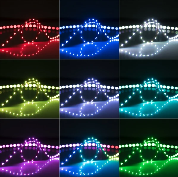[Seven Neon] Высокая яркость DC5V 60/72/120 светодиодов/m SK6812 WS2812B IC адресная красочная 8 мм SMD