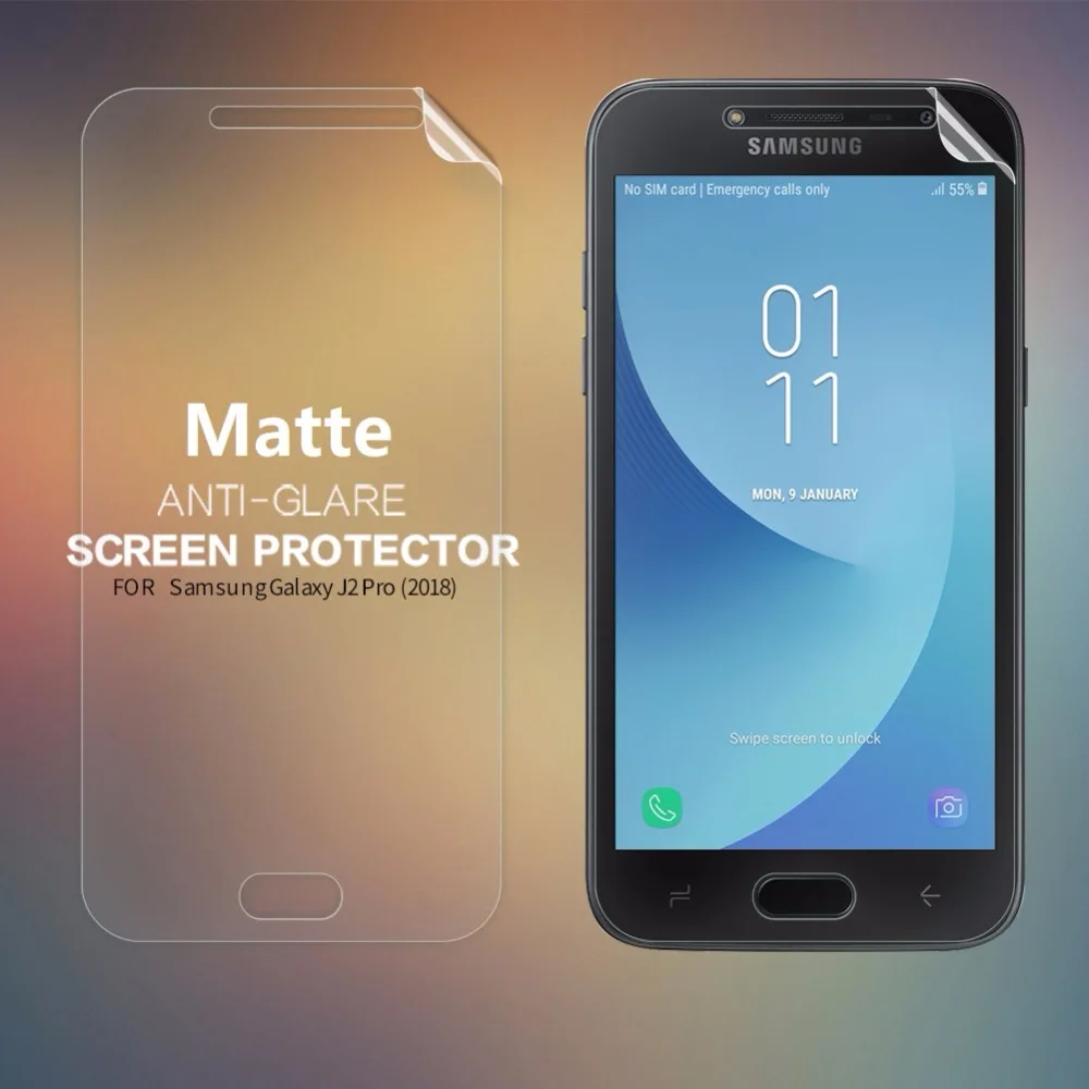 MATE 2 Samsung Galaxy J3 Emerge protección X PELÍCULA ANTI-REFLEJOS 