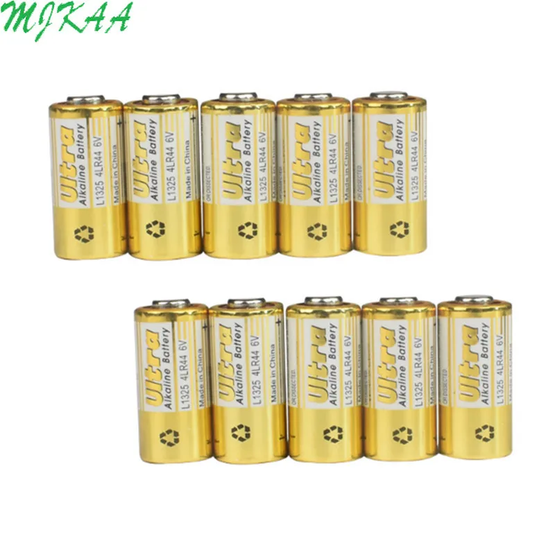 

10pcs/lot 4LR44 Primary Dry Batteries 476A L1325 6V Alkaline Battery Cells Car Remote Watch Toys Calculator Drop Ship