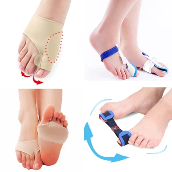 

7Pcs Toe Separator Orthotics Feet Care Bone Thumb Adjuster Correction Pedicure Socks Straightener Hallux Valgus Bunion Corrector