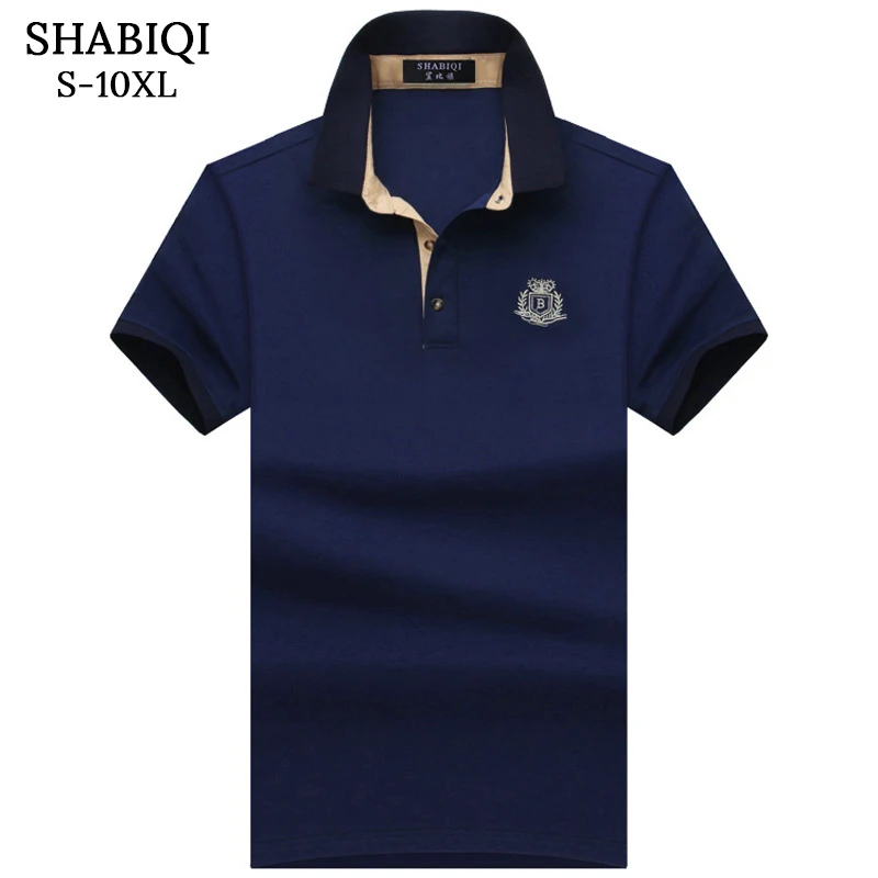 

SHABIQI Classic Brand Men shirt Men Polo Shirt Men Short Sleeve Polos Shirt T Designer Polo Shirt Plus Size 6XL 7XL 8XL 9XL 10X
