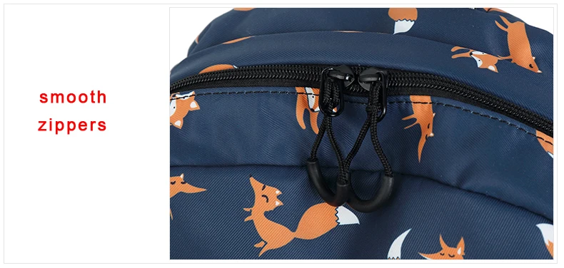WINNER Cute Animal Fox Printing School Backpacks Waterproof Women Bag Laptop Backpack Female Mochila Bolsas E Sacolas (31)