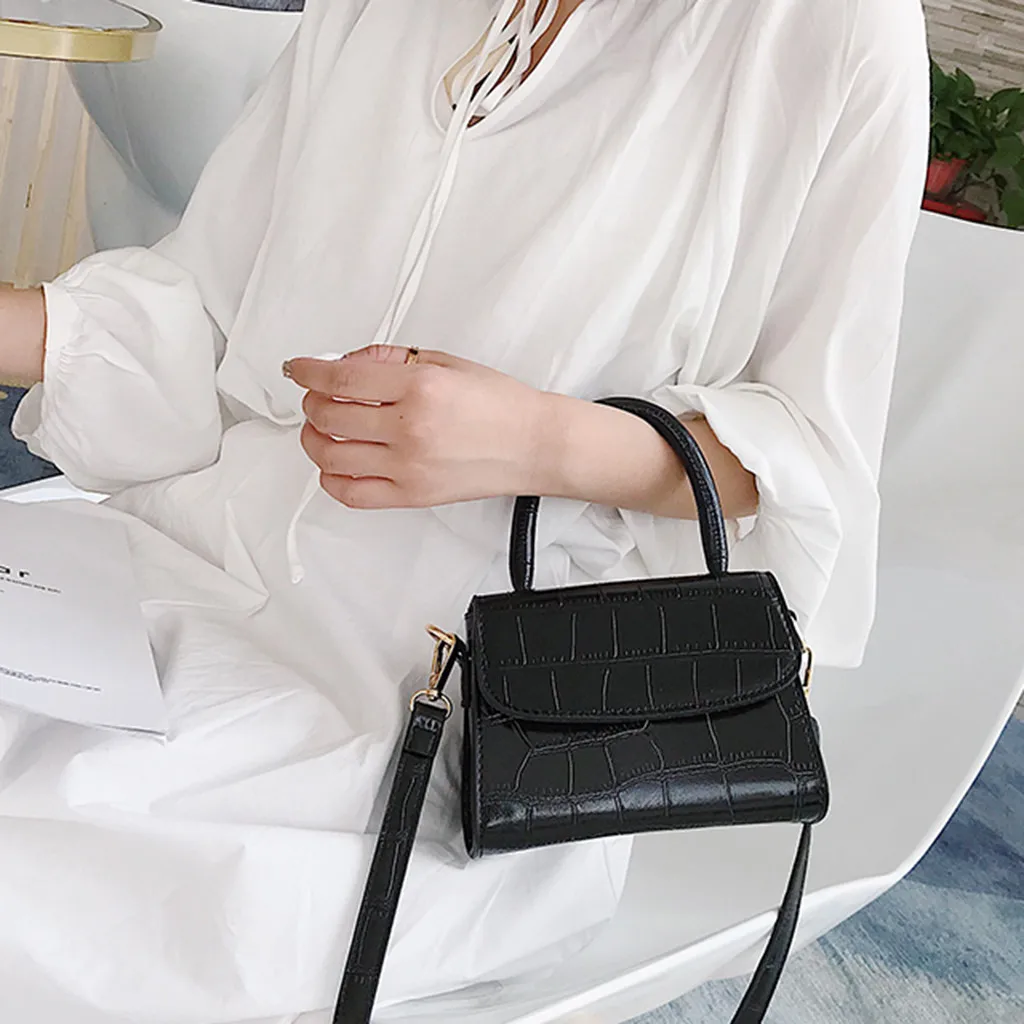 H25 белая маленькая квадратная сумка, сумка на плечо, Женская Ретро однотонная сумка, дизайнерская брендовая сумка, сумка через плечо