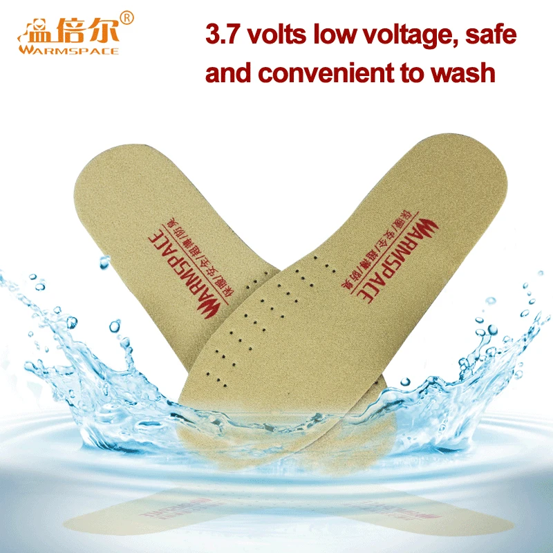 Winter Rechargeable Heated Insoles Ski insoles Feet Warming Insoles Thermal Electric Foot Warmer Heated Outdoor Sports
