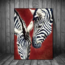 

Zebra Animal Nordic Abstract Wall Pictures for Living Room Art Decoration Pictures Scandinavian Canvas Painting Prints No Frame