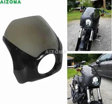 ABS resistente 5.75 “Motos Farol Carenagem Glide Pára Capa Para Harley Dyna Softail Sportster Harley 48 Farol Carenagem