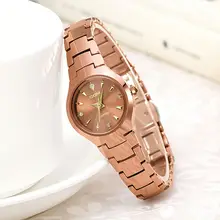 DOM 2016 Womens Watches Top Brand Tungsten Steel Watch Fashion Quartz Wristwatches Luxury Brand Watch For