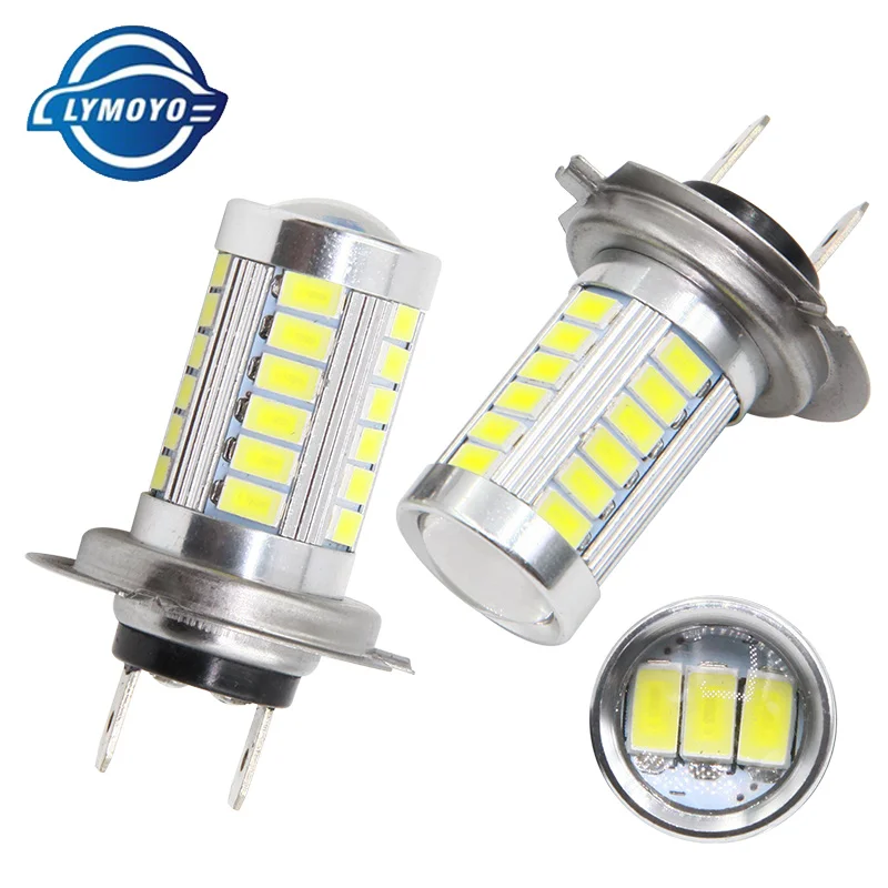 Lymoyo 9006 HB4 светодиодный 9005 HB3 H4 H7 H11 H8 ba15s t20 5630 33SMD противотуманные лампы дневного света светильник поворота Торможение лампа белого DC12V