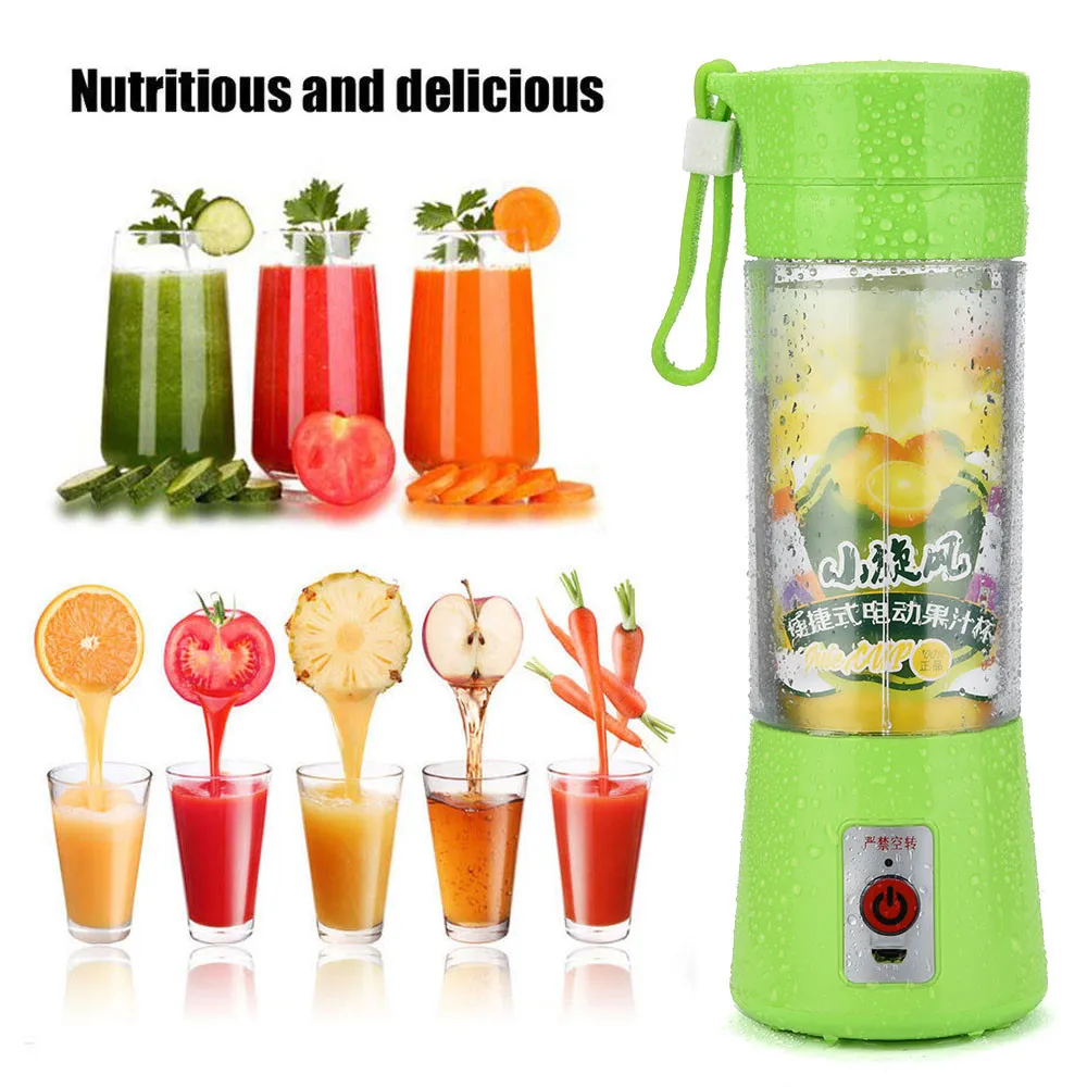 Portable USB Electric Fruit Juicer Smoothie Maker Bottle Juice Shaker Home Kitchen Dining Travel