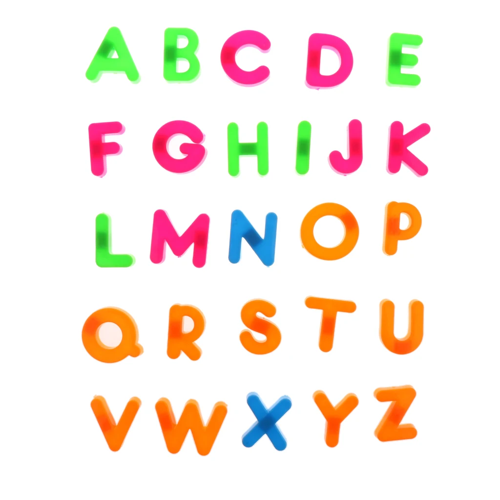Набор из 26 штук милые английские буквы алфавита дети/ребенок Когнитивная игрушка подарок хорошо для детей дошкольного интеллекта игрушка пластик