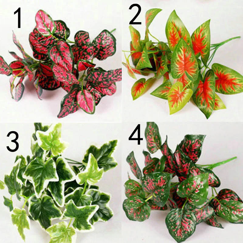 Künstliche Pflanzen Indoor Outdoor Fake Blume Blatt Laub Bush Haus Dekoration
